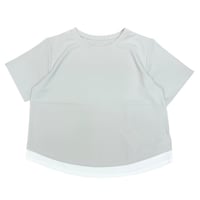 NUS  ジョーゼットレイヤードTシャツ-  グレージュ