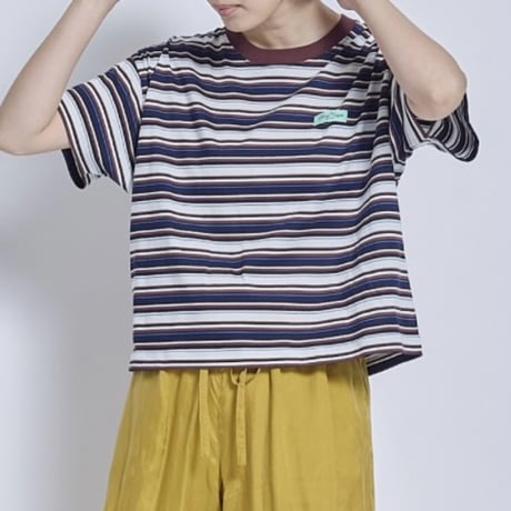 THOMASMAGPIE マルチボーダーTシャツ - グレー