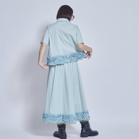 THOMASMAGPIE   ローズフリルシャツ    -グリーン