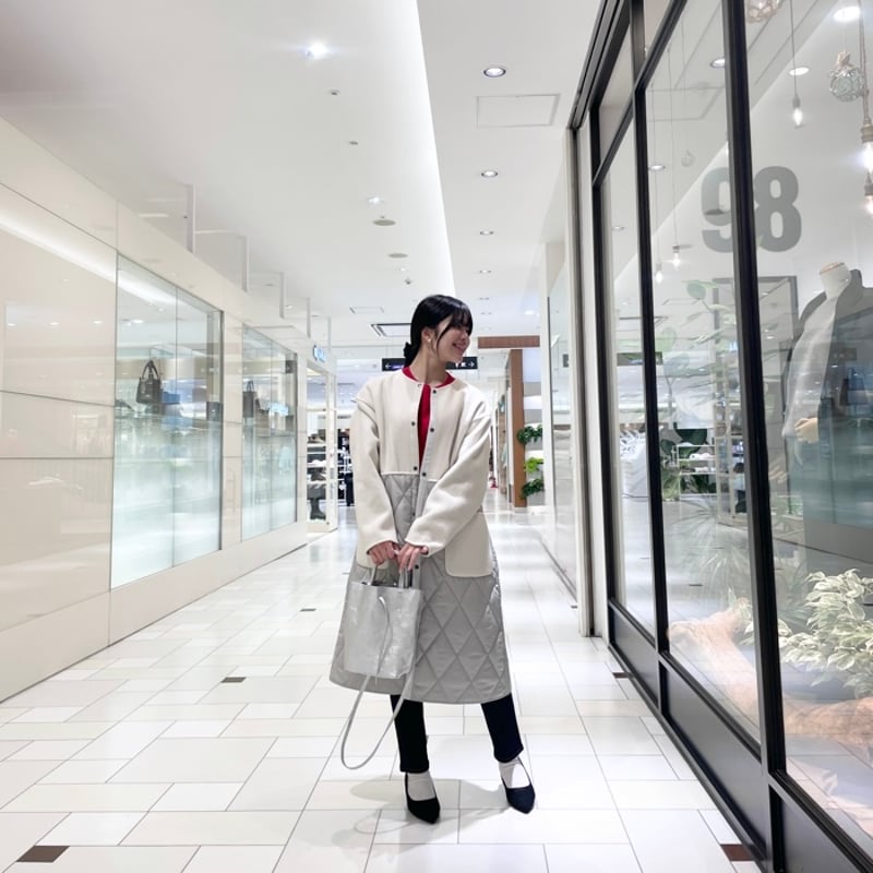 QTUME リバーシブル切り替えキルティングコート | grasol Nagasaki Stores