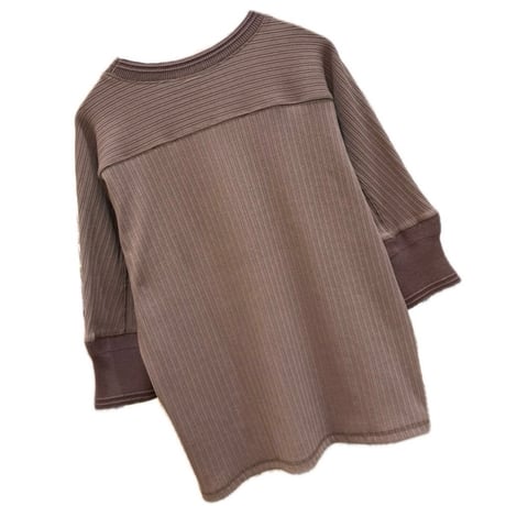 M53. (エムゴーサン) swedish cut and sew s/s pinkbrown
