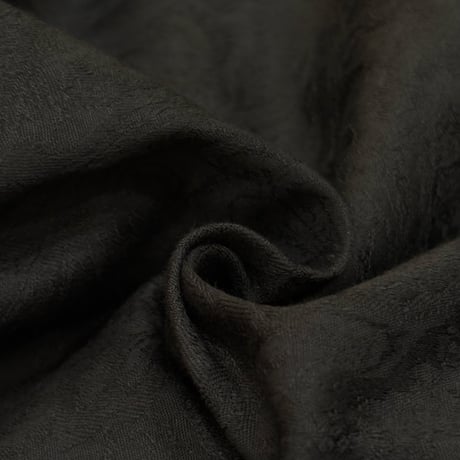LIROMA コットンジャカードシャツワンピース black
