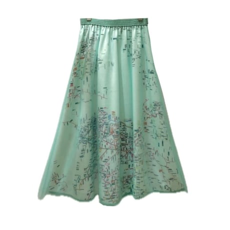 THOMAS MAGPIE Nishitetsu PRINT×Tulle ivory