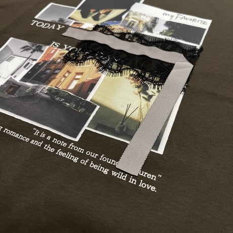 EimeeLaw    メッシュスリーブTシャツ    -ブラウン