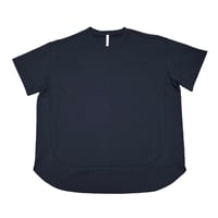 Dignite collier 裾切替 Tシャツ - ブラック