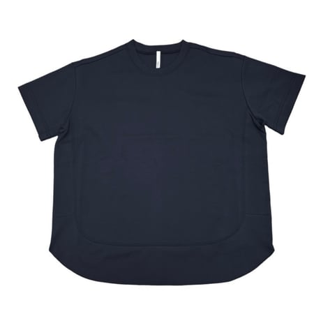 Dignite collier 裾切替 Tシャツ - ブラック