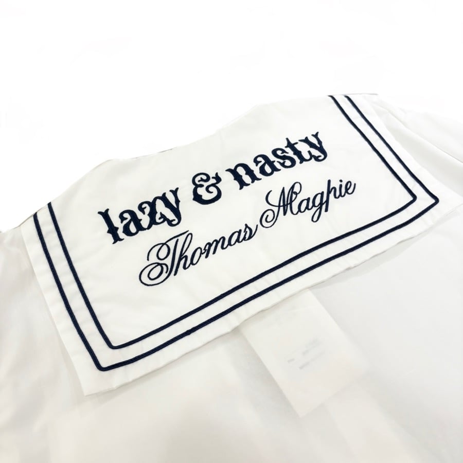 THOMAS MAGPIE セーラーシャツ white | grasol Nagasaki