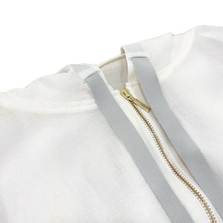 STELLA CIFFON ファインスパンオーガンザブルゾン　ivory