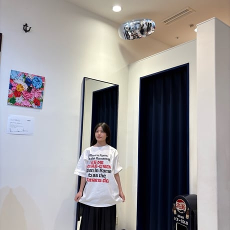 THOMAS MAGPIE | ロゴプリントビッグTシャツ | 【White】