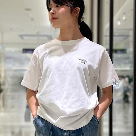M53. MODEL1953ワンポイントTシャツ ホワイト