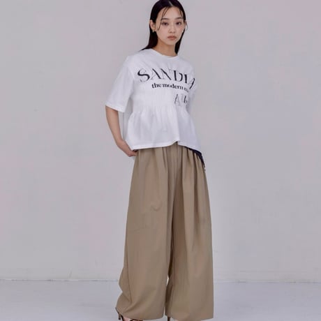 EimeeLaw   ロゴプリントシャーリングTシャツ- ブラック