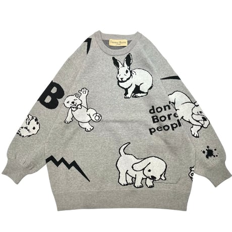 トーマスマグパイのMロゴ入りグレーセーター トーマスマグパイのMロゴ入りグレーセーター トーマスマグパイのMロゴ