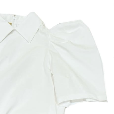 THOMAS MAGPIE ボリュームショルダーブラウス　White
