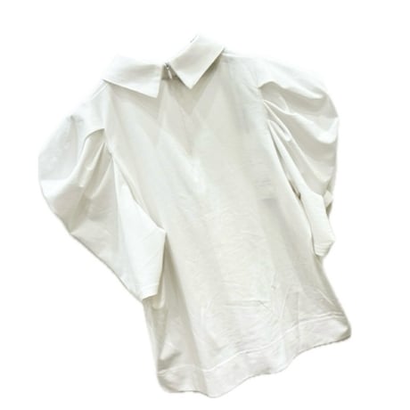 THOMAS MAGPIE ボリュームショルダーブラウス　White