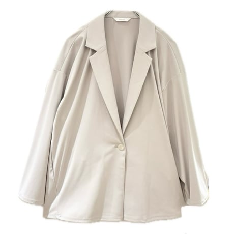 QTUME ストレッチジャケット　beige