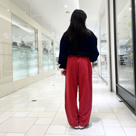 TIGRE BROCANTE 裏毛クルタパンツ　ダークオレンジ