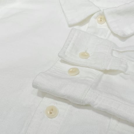 TIGREBROCANTE ライトオックスラウンドカラーベニスビーチシャツ　White