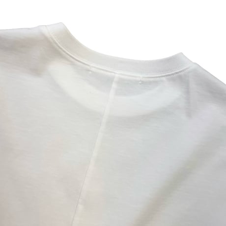 QTUME 細リブボックスTシャツ-ホワイト