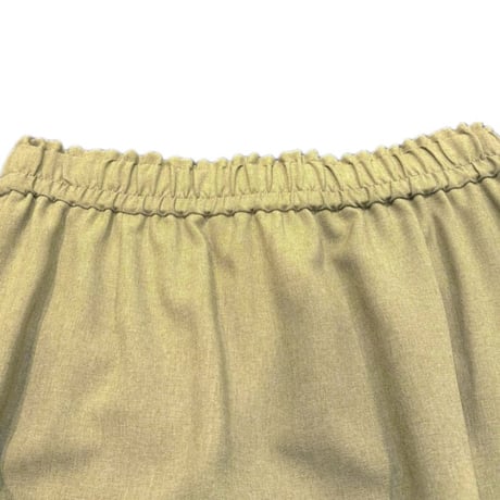 QTUME | カーゴシルエットスカート | 【Khaki】