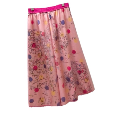 THOMAS MAGPIE Nishitetsu PRINT×Tulle pink