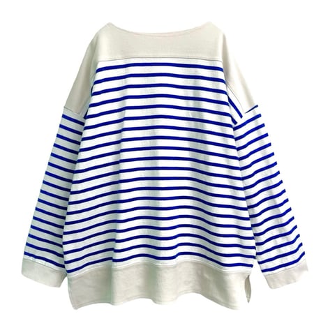 ventblanc  ボーダーカットソー  -ブルー