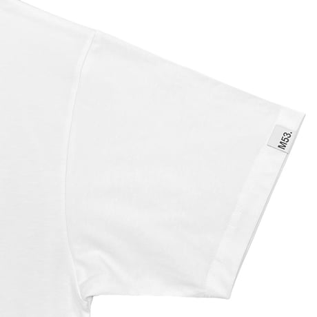 M53. ドローイングプリントTシャツ　ホワイト