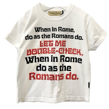 THOMAS MAGPIE | ロゴmini Tシャツ | 【White】