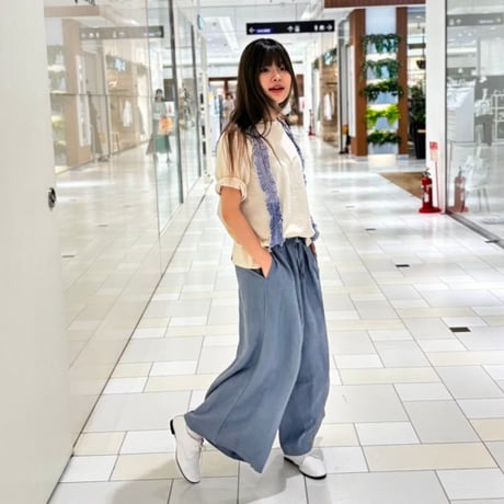 TIGRE BROCANTE 2ラインフリルTシャツ　ナチュラル