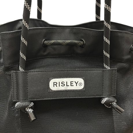RISLEY  メッシュトートバッグ  - ブラック