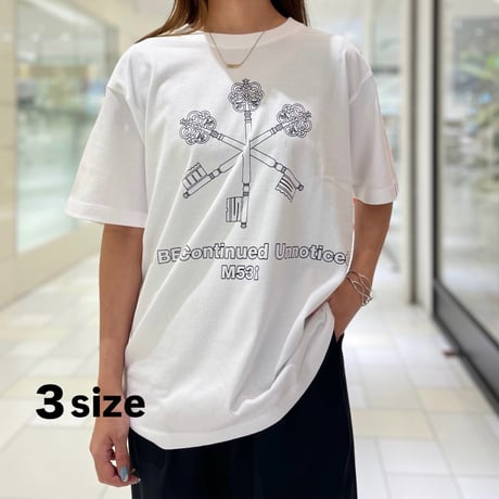 M53. Key Tシャツ-ホワイト
