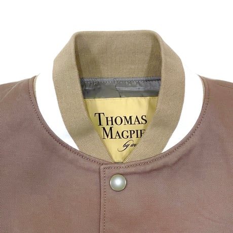 THOMAS MAGPIE バックプリントスタジャン-カーキ