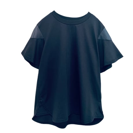 denicher デニシェ denicher(デニシェ)コットンシフォンコンビTシャツ