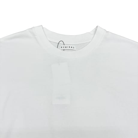 CYNICAL コットン天竺Tシャツ  - オフホワイト