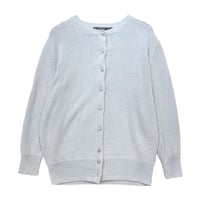J.Sloane リバティくるみボタン七分袖カーディガン - ブルー