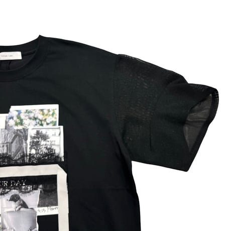 EimeeLaw    メッシュスリーブTシャツ    -ブラック
