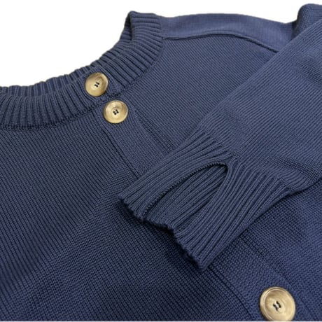 Le Minor アクリルコットンカーディガン navy