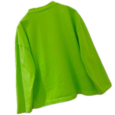 TIGREBROCANTE フェザー天竺ヤッコカーディガン　lime