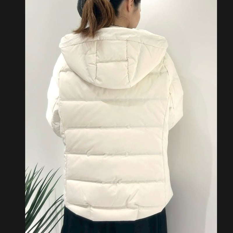 RISLEY シームレスダウンジャケット- アイボリー | grasol Nagasak