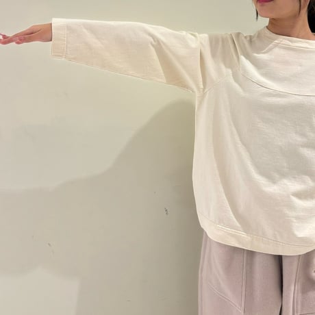 TIGREBROCANTE フェザー天竺ラウンドスウィッチラグランT　ナチュラル