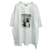 SEVEN SENSE コーヒープリントTシャツ-  ホワイト