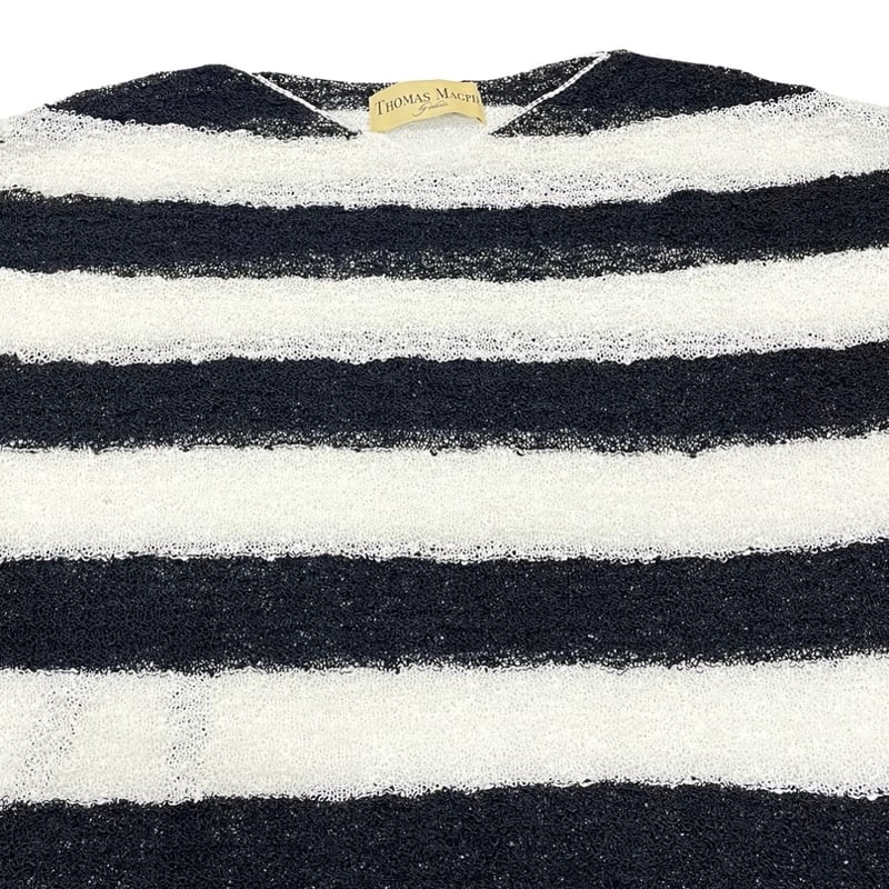 THOMAS MAGPIE ボーダーニット-ブラック | grasol Nagasaki St