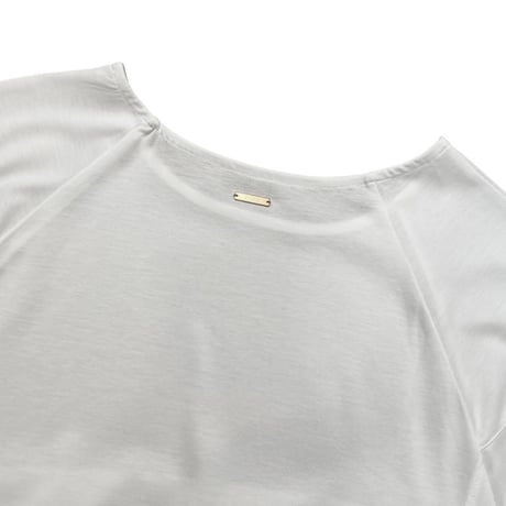 Praia 袖タックパフTシャツ -ホワイト