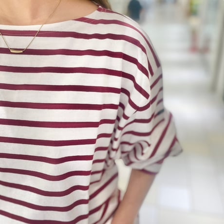 Le minor マリニエールロングTシャツ　ボルドー