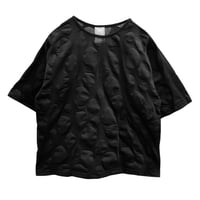 Denicher 立体ランダムドット Tシャツ ブラック