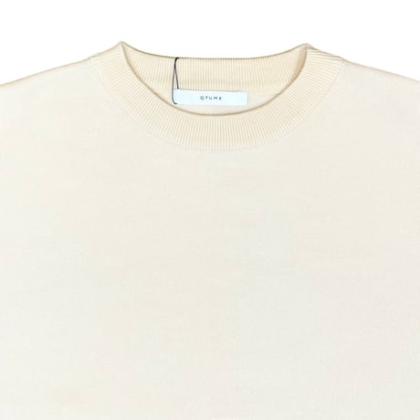 QTUME サイドスリットニット　クリーム