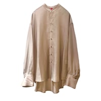LIROMA シアーオーバーシャツ モカ