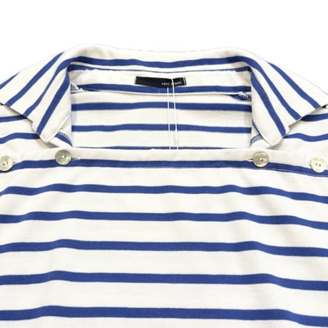 ventblanc | ボーダースキッパープルオーバー | 【Blue】