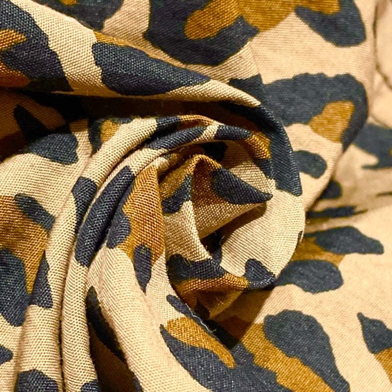 TIGRE BROCANTE レオパードタゴサクロングパンツ ティグルブロカンテ コットンナイロン レオパード タゴサク