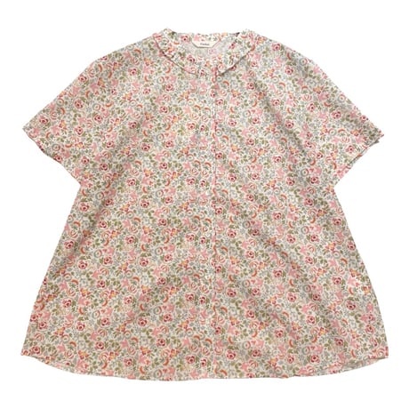 パークス リバティバンドカラー７分袖シャツ PH2322030-3 LIBERTY.（リバティ） シャツ レディース 長袖 リバティプリント
