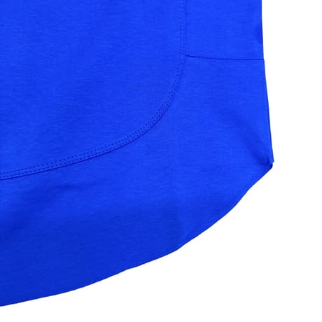 Dignite collier 裾切替 Tシャツ - ブルー
